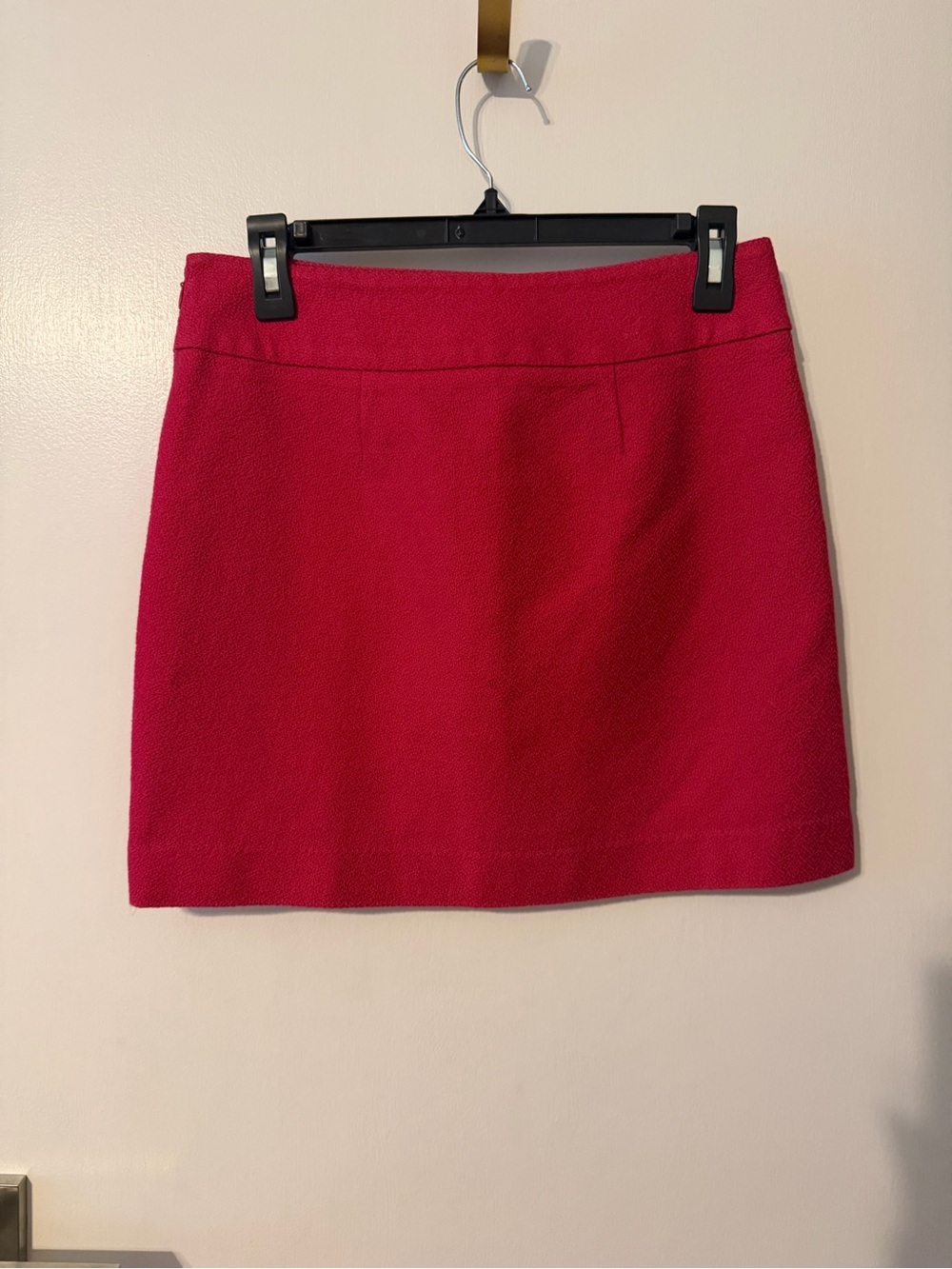 LOFT Textured Raspberry Pink Mini Skirt - Picture 3 of 6